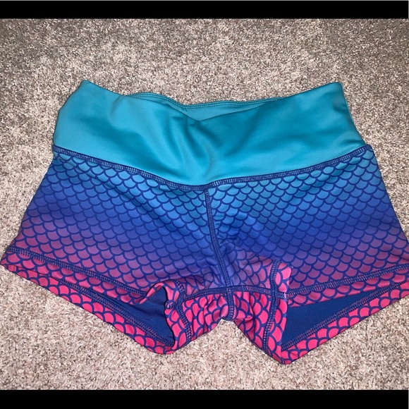 Girls Who Powerlift Pants - GWPL mermaid workout shorts